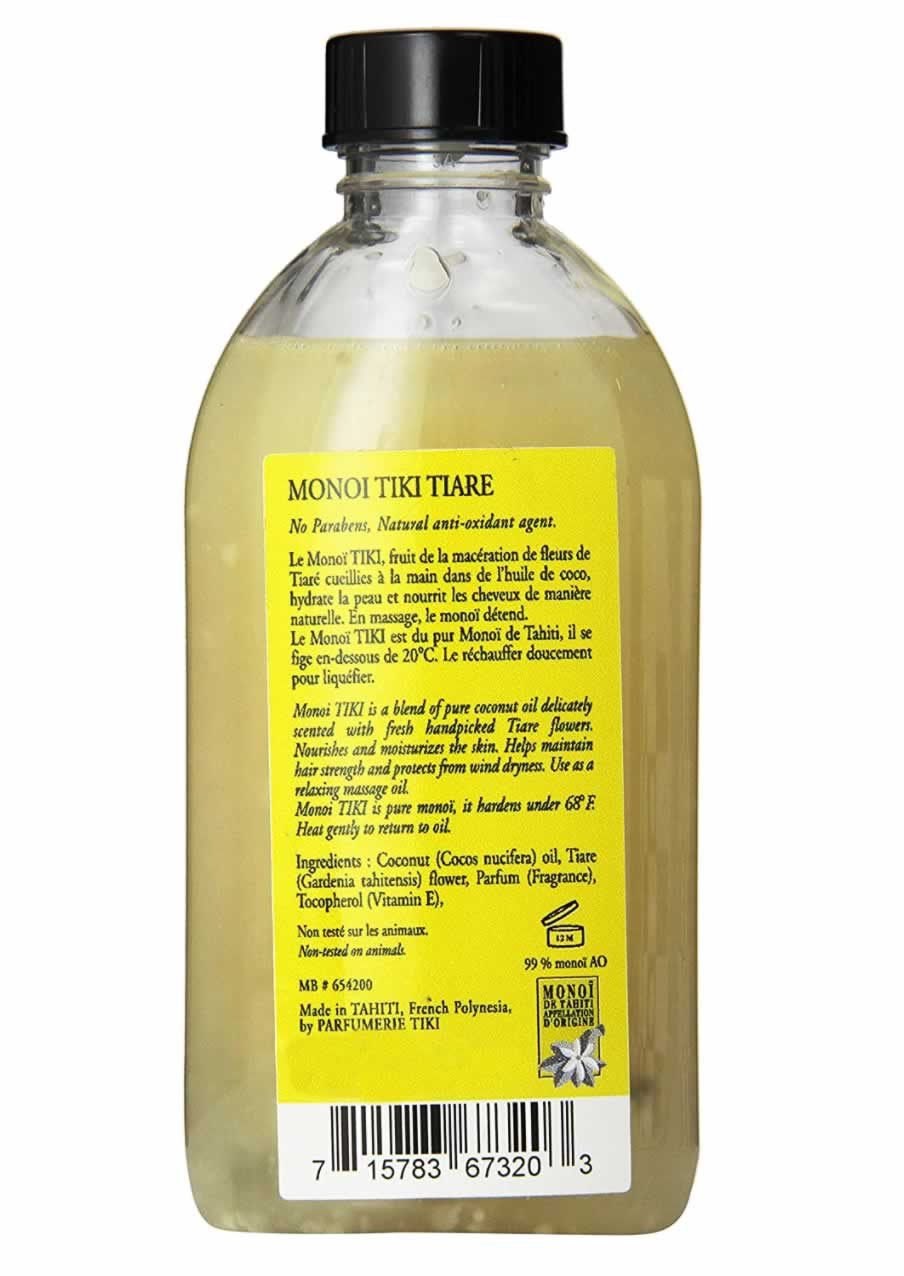 Monoi Coconut Oil Gardenia 4oz - 4 Pack Value Set With Tahitian Tiare Flowers
